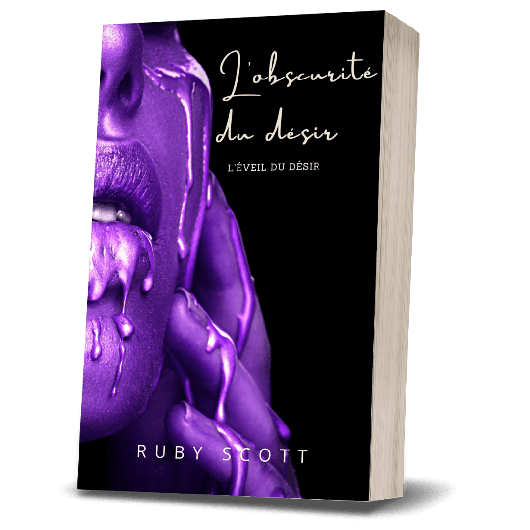 L'obscurité du désir, livre broché dédicacé, romance lesbienne érotique, second tome de la série.