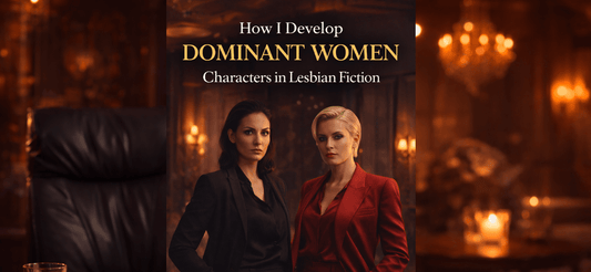 Cover image for the article on developing dominant women characters in lesbian fiction.
