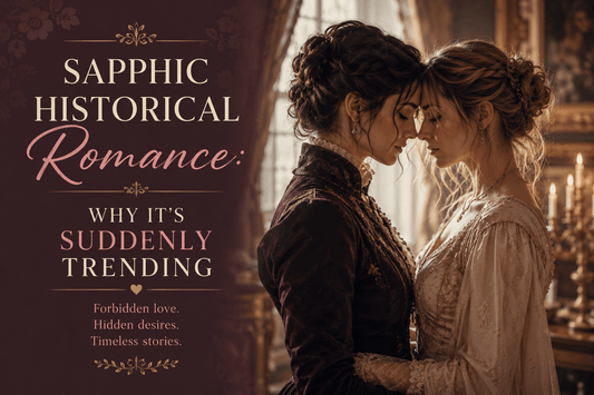 Sapphic Historical Romance: Why it’s suddenly trending with two women embracing.