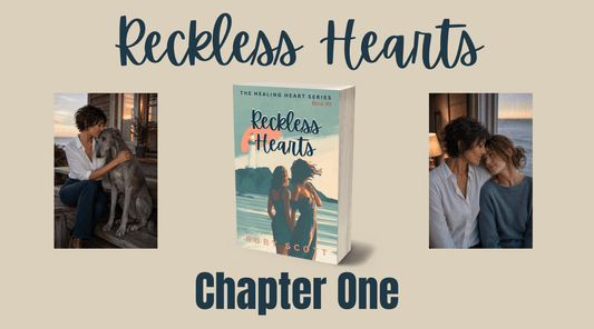 Cover of Reckless Hearts Chapter One with couples and a dog, representing the Healing Heart series.
