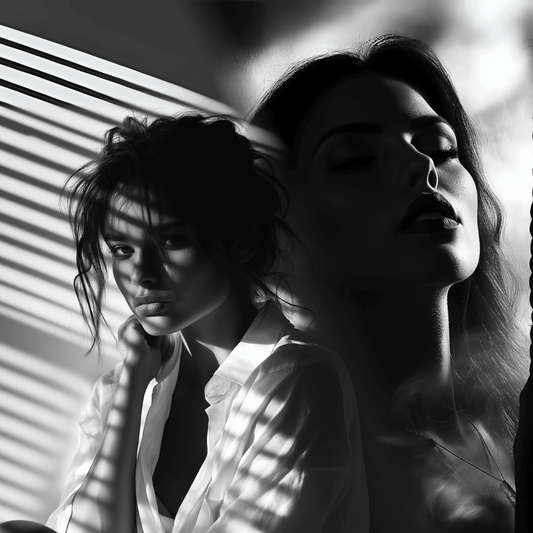 2 beautiful lesbian women, Victoria Fraser and Suzette connor Wakeman, from An Awakening of Desire Series by Ruby Scott, lesbian romance author