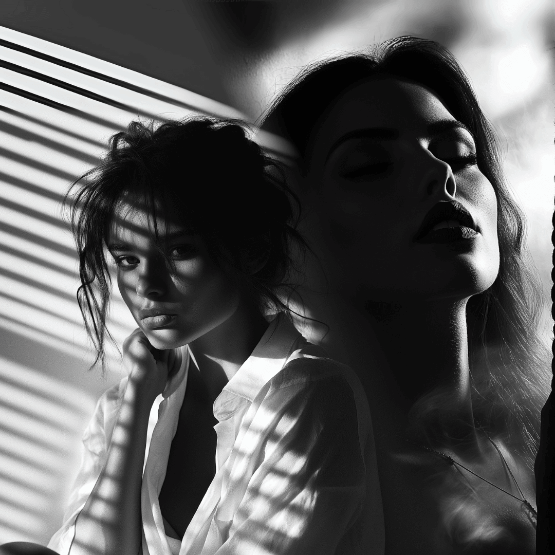 2 beautiful lesbian women, Victoria Fraser and Suzette connor Wakeman, from An Awakening of Desire Series by Ruby Scott, lesbian romance author