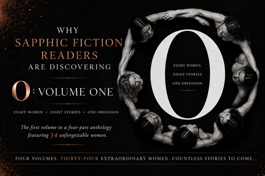 Cover image for O: Volume One, focusing on sapphic fiction with eight women's stories and one obsession.
