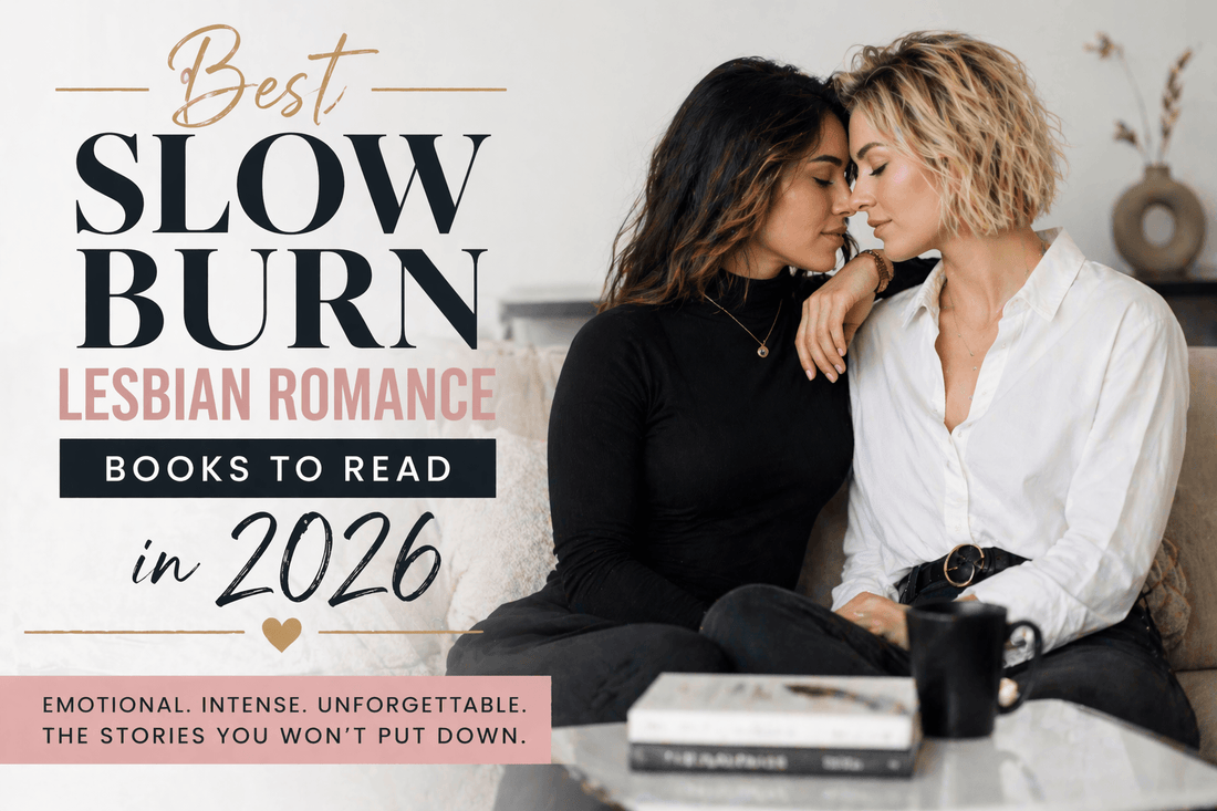Best Slow Burn Lesbian Romance books to read in 2026 featuring two women sharing a tender moment.