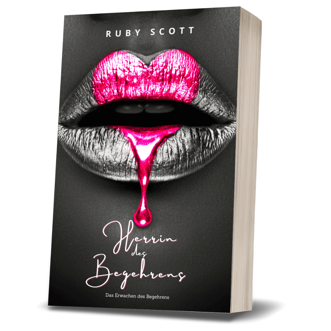Erotischen lesbischen Romance book cover image featuring the german paperback edition of Herrin des Begehrens by Ruby Scott, representing a lesbian romance book, lesbian love story, and lesbian fiction by lesbian romance author Ruby Scott and lesbian romance fiction author Ruby Scott.