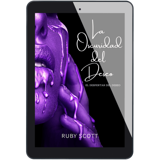 Ebook cover of 'La Oscuridad del Deseo', a Romance Lésbico Erótico by Ruby Scott featuring a sensual design.