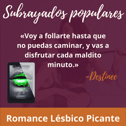 Romance Lésbico Erótico book cover image featuring the popular highlights of Compromiso con el deseo by Ruby Scott, representing a lesbian romance book, lesbian love story, and lesbian fiction by lesbian romance author Ruby Scott and lesbian romance fiction author Ruby Scott.