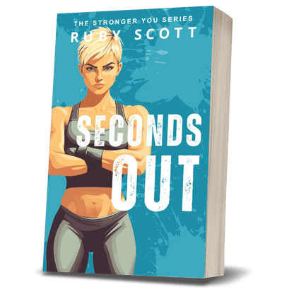  lesbian sports romance book cover image featuring the paperback edition of Seconds Out by Ruby Scott, representing a lesbian romance book, lesbian love story, and lesbian fiction by lesbian romance author Ruby Scott and lesbian romance fiction author Ruby Scott.