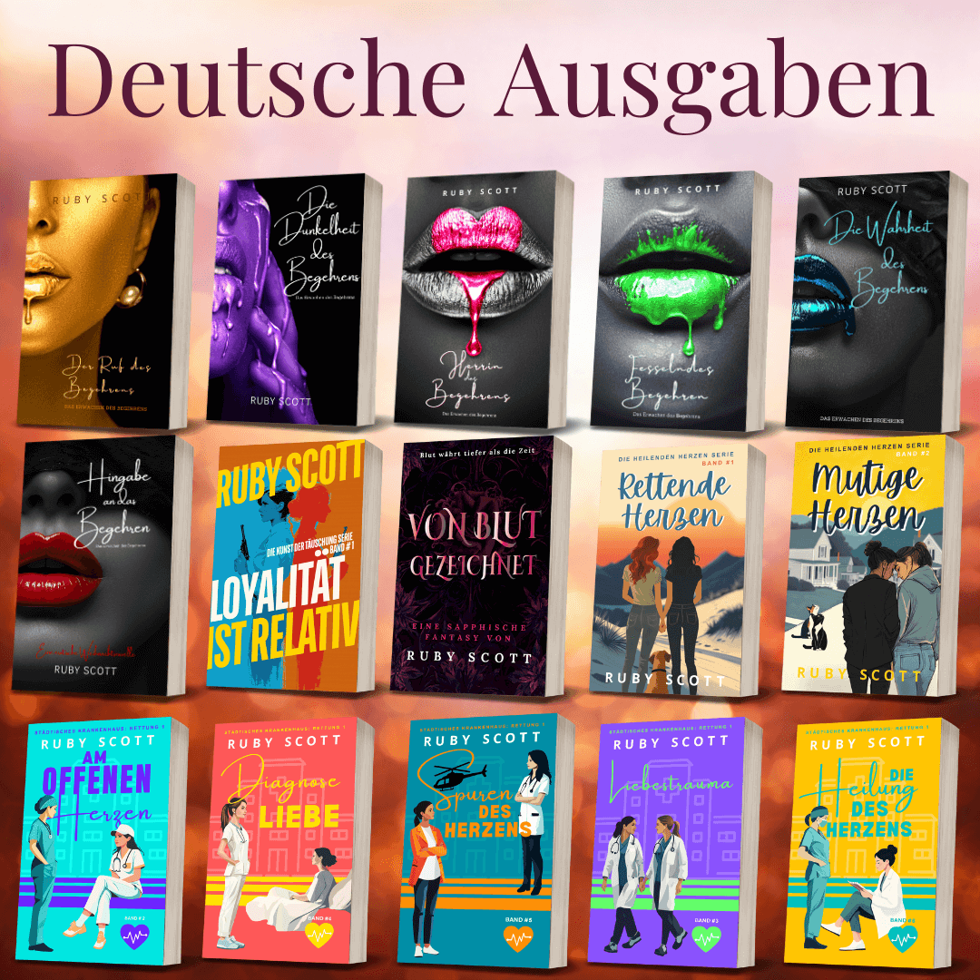 Deutsche Ausgaben der lesbischen Liebesroman Sammlung von Ruby Scott