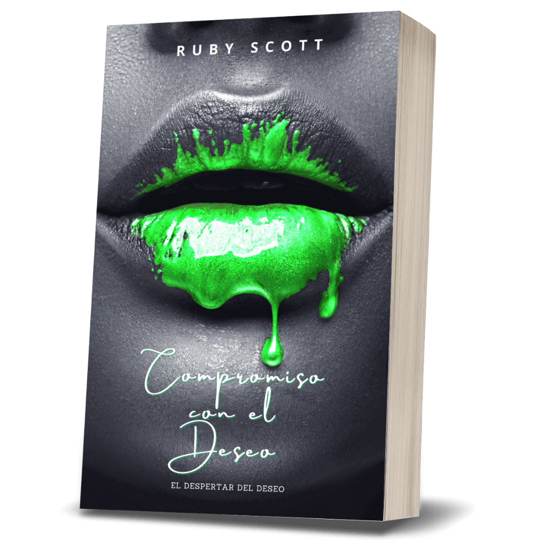 Erotic lesbian romance book cover image featuring the paperback edition of Compromiso con el Deseo by Ruby Scott, representing a lesbian romance book, lesbian love story, and lesbian fiction by lesbian romance author Ruby Scott and lesbian romance fiction author Ruby Scott. Romance Lésbico Erótico 