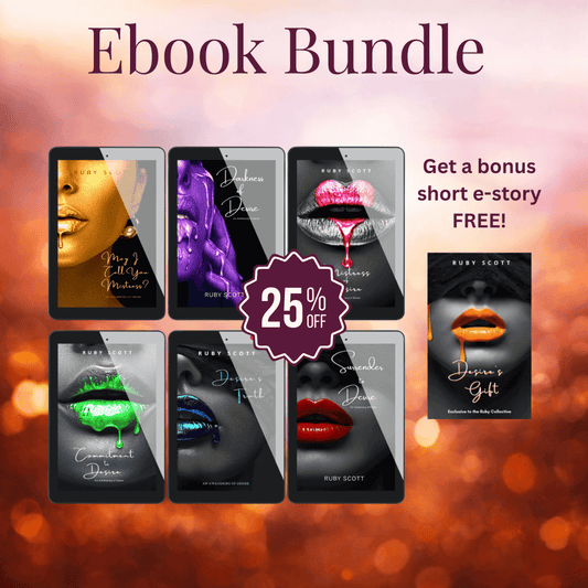 Erotic lesbian romance ebooks collection banner image featuring multiple digital book covers, representing a lesbian romance book, lesbian love story, and lesbian fiction by lesbian romance author Ruby Scott and lesbian romance fiction author Ruby Scott.
