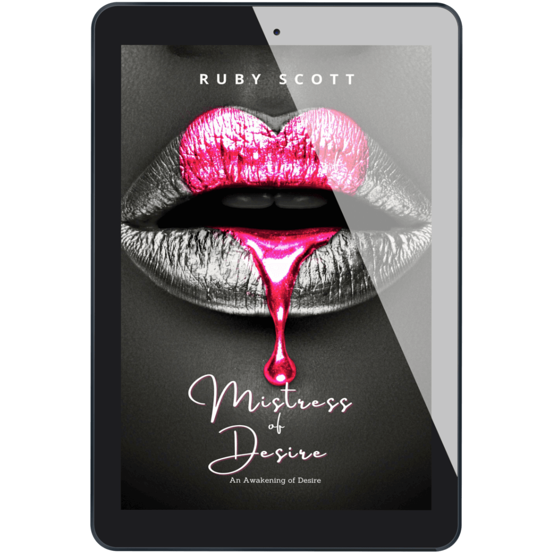 Erotic lesbian romance book cover image featuring the ebook edition of Mistress of Desire by Ruby Scott, representing a lesbian romance book, lesbian love story, and lesbian fiction by lesbian romance author Ruby Scott and lesbian romance fiction author Ruby Scott.