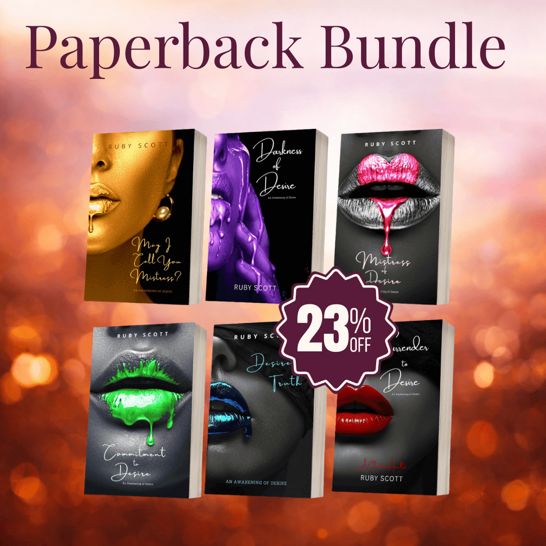 Erotic lesbian romance paperbacks collection banner image featuring multiple physical book covers, representing a lesbian romance book, lesbian love story, and lesbian fiction by lesbian romance author Ruby Scott and lesbian romance fiction author Ruby Scott.