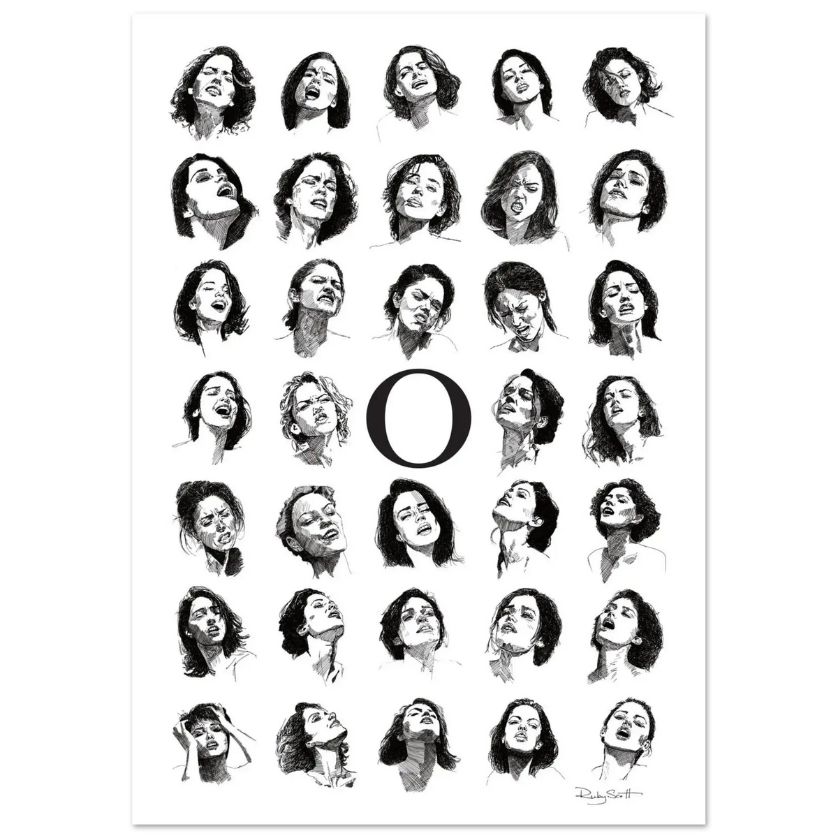 Ruby Scott Fine Art Poster - O: Captivating Monochrome Collection – Ruby Scott ...