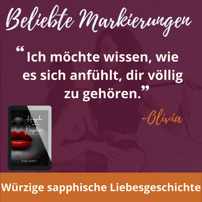 Beliebte Zitate aus 'Hingabe an das Begehren' Weihnachtsnovelle, sapphische Christmas-Romanze von Ruby Scott