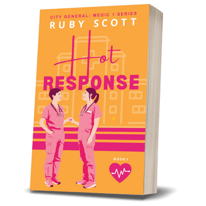 Hot Response book cover, City General Medic 1 book one sapphic medical romance by Ruby Scott
