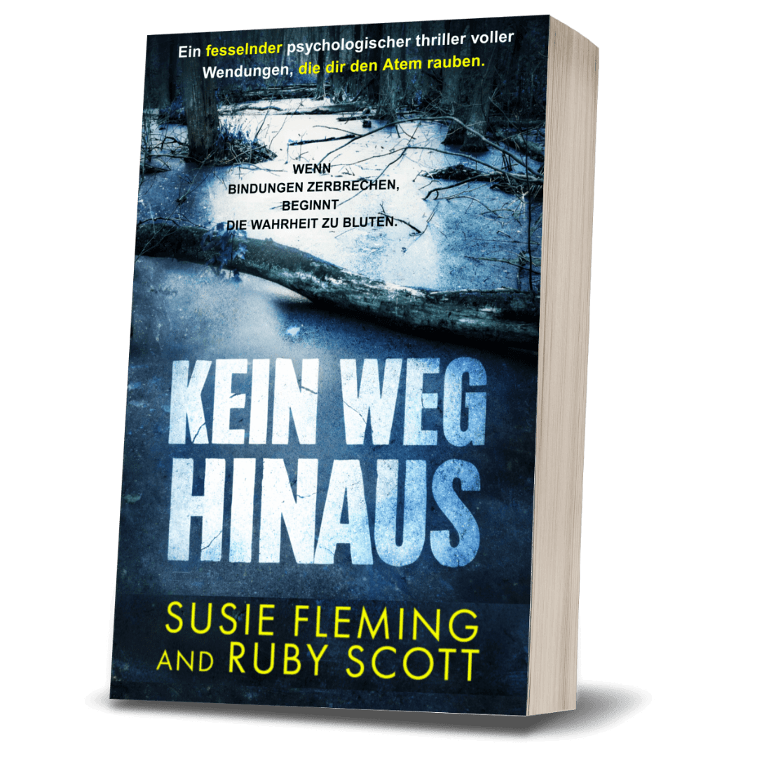 Kein Weg Hinaus Taschenbuch Cover, lesbischer Thriller von Ruby Scott
