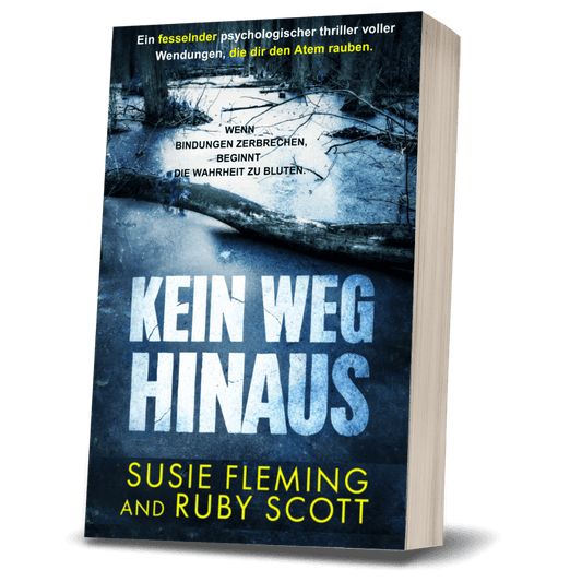 Kein Weg Hinaus Taschenbuch Cover, lesbischer Thriller von Ruby Scott
