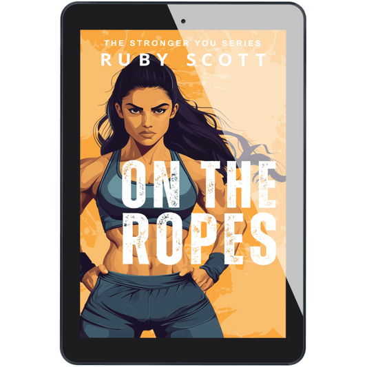 lesbian sports romance book cover image featuring the ebook edition of On the Ropes by Ruby Scott, representing a lesbian romance book, lesbian love story, and lesbian fiction by lesbian romance author Ruby Scott and lesbian romance fiction author Ruby Scott.