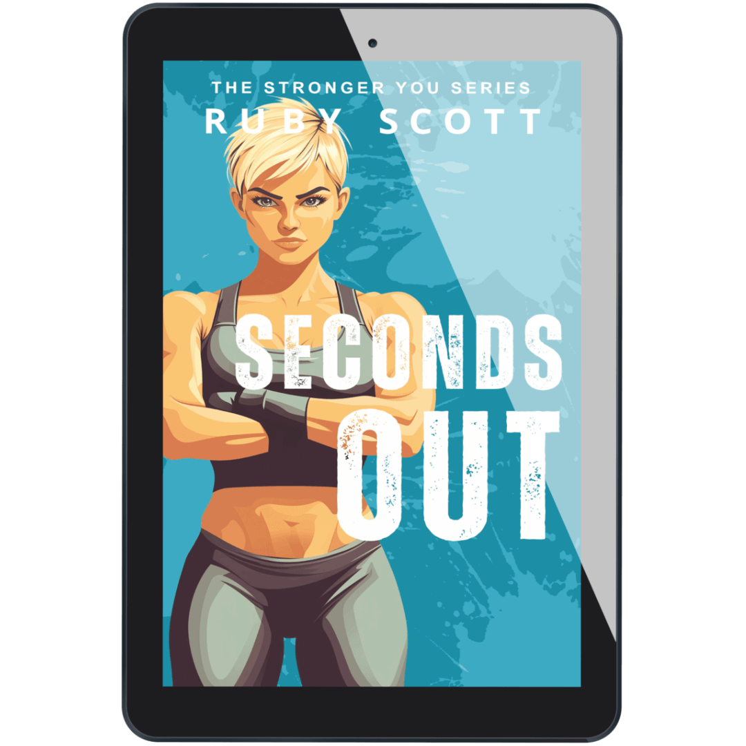 lesbian sports romance book cover image featuring the ebook edition of Seconds Out by Ruby Scott, representing a lesbian romance book, lesbian love story, and lesbian fiction by lesbian romance author Ruby Scott and lesbian romance fiction author Ruby Scott.