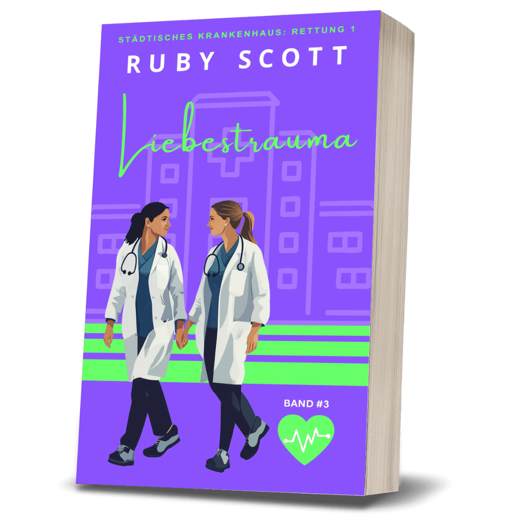 Liebstrauma Taschenbuch Cover, lesbische Liebesromanze von Ruby Scott