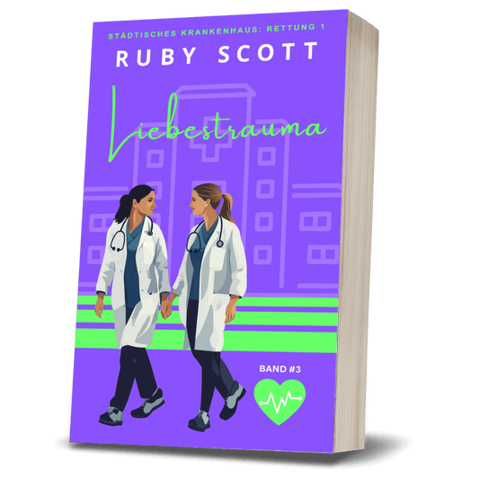 Liebstrauma Taschenbuch Cover, lesbische Liebesromanze von Ruby Scott