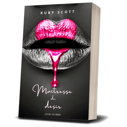 Maîtresse du désir, livre broché sur romance lesbienne, mettant en avant un design érotique.