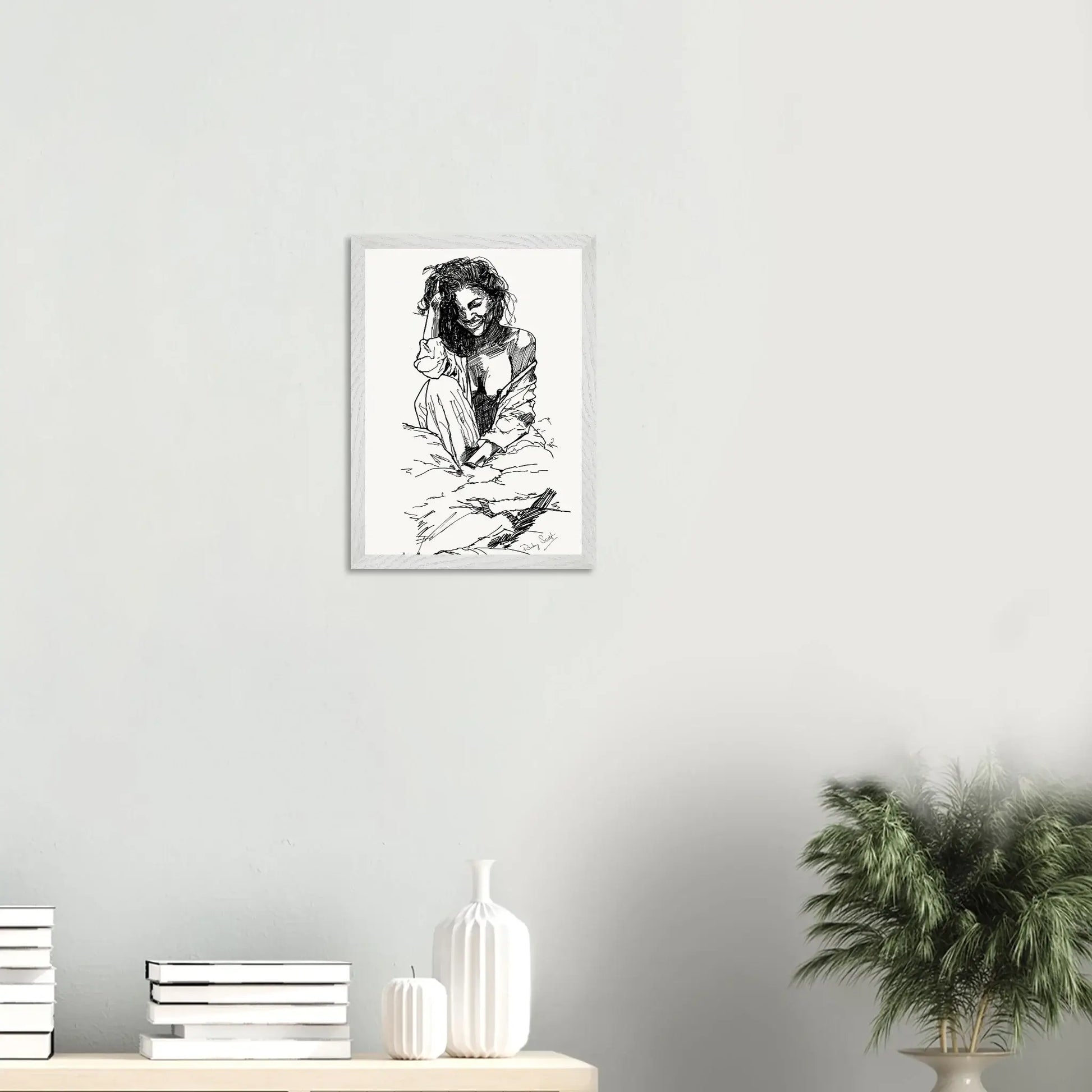 Making me blush Black and white sapphic art print depicting intimate lesbian connection and soft sensuality, minimalist ink illustration celebrating tenderness and emotional closeness, lesbian romance book and lesbian love story inspired artwork, lesbian fiction art by lesbian romance author Ruby Scott and lesbian romance fiction author Ruby Scott.
