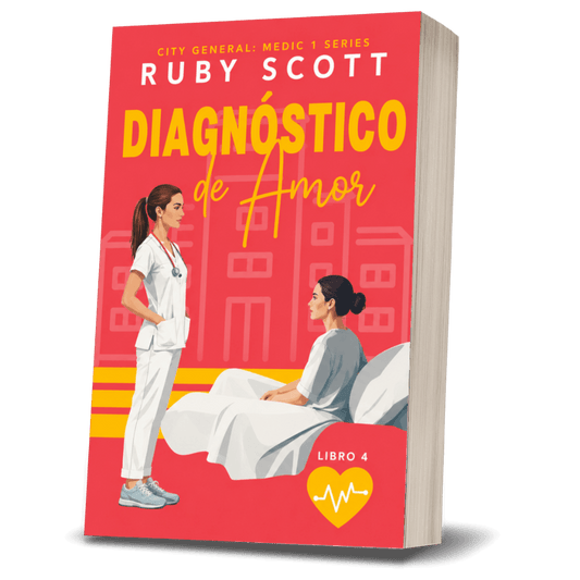 Libro de romance lésbico "Diagnóstico de Amor" de Ruby Scott de la serie City General.