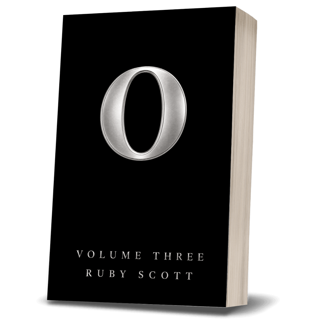 O: Volume Three paperback by Ruby Scott, featuring erotic lesbian themes and intimate portraits. Erotic Lesbian 