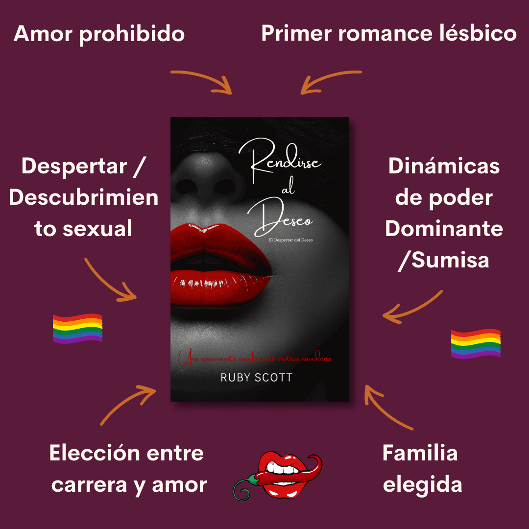 Tropos de la serie El Despertar del Deseo, romance lésbico erótico picante por Ruby Scott