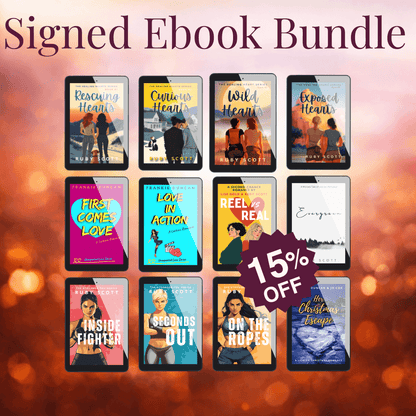 Signed ebook bundle by Ruby Scott, lesbian romance with 15 percent off