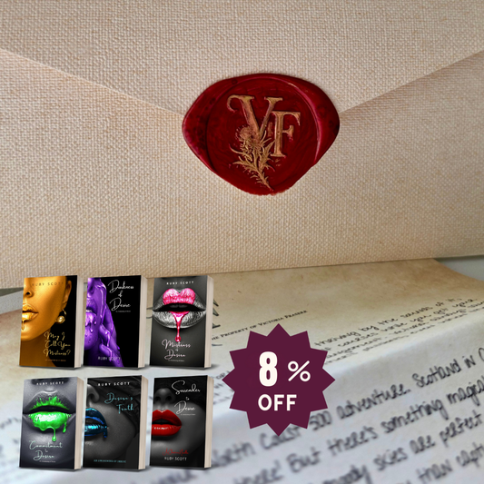 Signed paperback bundle featuring multiple lesbian romance books by Ruby Scott, including slow burn lesbian love story titles and bestselling lesbian fiction, all personally signed by lesbian romance author Ruby Scott and presented as a collector bundle by lesbian romance fiction author Ruby Scott.

