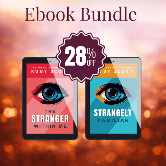 supernatural lesbian thriller ebooks collection banner image featuring multiple digital book covers, representing a lesbian romance book, lesbian love story, and lesbian fiction by lesbian romance author Ruby Scott and lesbian romance fiction author Ruby Scott.